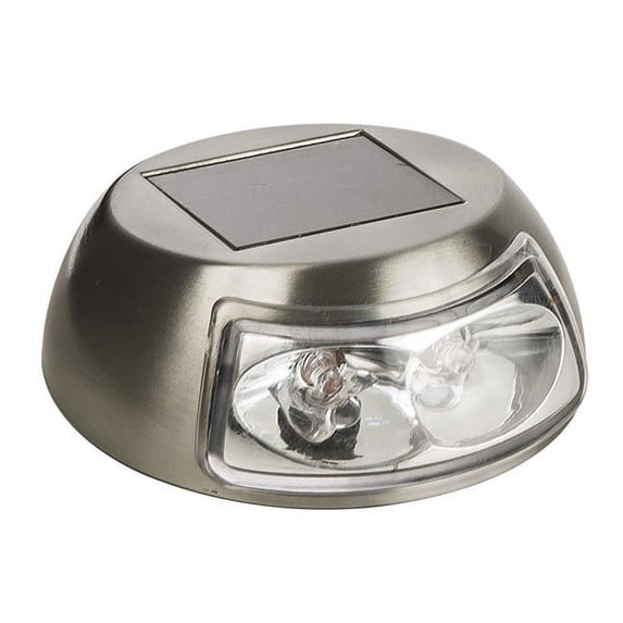 Paradise GL28637SS12 3.6 x 3.7 x 1.5 in. Stainless Steel Solar Deck Light, Pack of 12