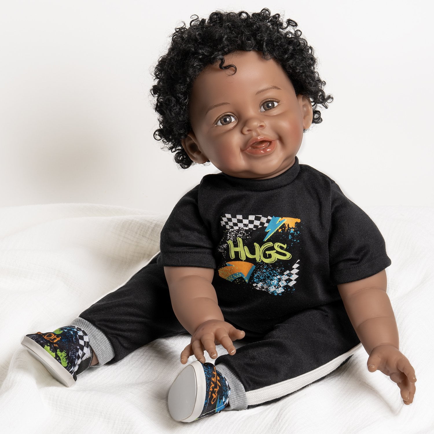 Paradise Galleries Realistic Black Reborn Baby Doll Ping Lau Sculptor and Artist Designer Doll Collection 21 African American Doll Special