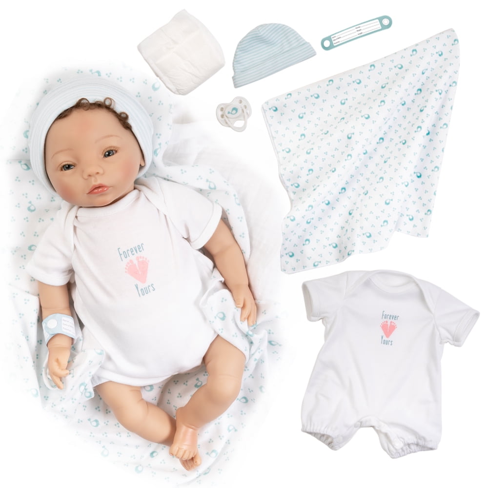 Paradise Galleries Realistic Reborn Doll, Fiorenza Biancheri - Sculptor and Artist Designer Doll Collection,  16" Doll with Magnetic Pacifier, Special Birthday Gift, Ages 3+ - Forever Yours - Miracle