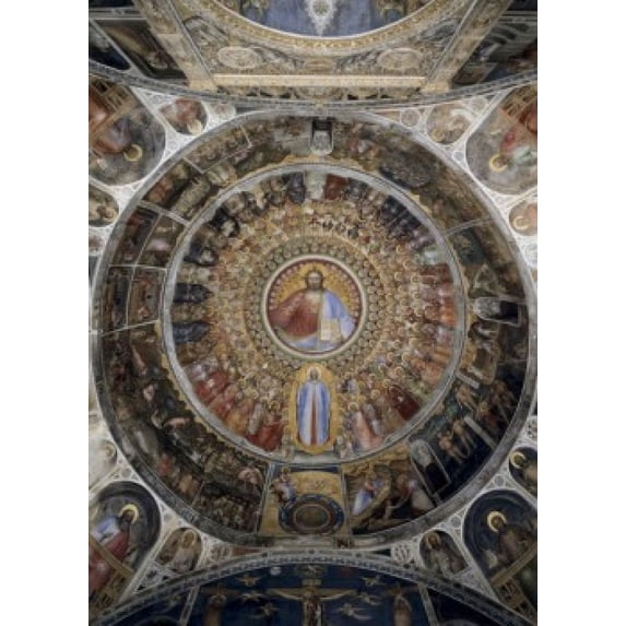 Paradise, Giusto de' Menabuoi (active 1349-ca. 1390 Italian), Fresco, Baptistry, Padua, Italy Poster Print (18 x 24)