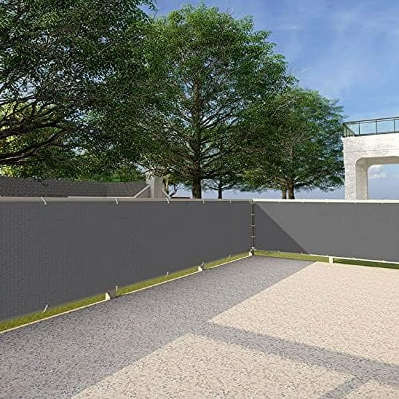 Paradise Grey 35" In X 261'Ft Deluxe Outdoor Privacy Screen Net Mesh For Deck, Balcony Or Swimming Pool Privacy Screen Fence Apartments Railing Cover Heavy Duty Mesh Windscreen Backyard