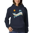 thumbnail image 1 of Paradise Groovy Wave Banner Hoodie Women -Image by Shutterstock, Female 5X-Large, 1 of 4
