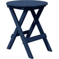 thumbnail image 1 of Paradise HDPE Outdoor 24.5 Inch Round Portable Folding Patio Dining Table, Navy Blue, 1 of 1
