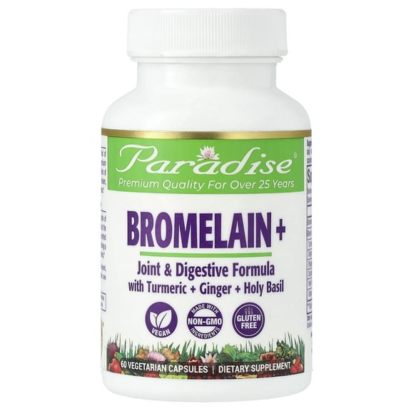 Paradise Herbs Bromelain Joint/Digestive Formlua 60 VegCap