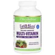 Paradise Herbs Earths Blend , One Daily Superfood Multi-Vitamin, No Iron, 120 Vegetarian Capsules