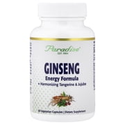 Paradise Herbs Panax Red Ginseng - 60 Vegetarian Capsules