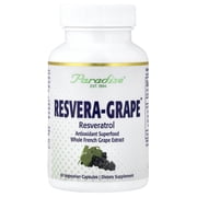 Paradise Herbs Resvera-Grape, 60 Vegetarian Capsules 250 mg per Capsule