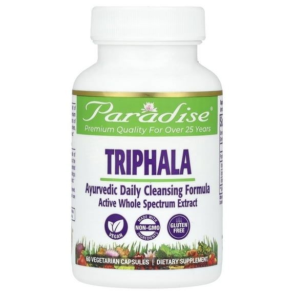 Paradise Herbs Triphala, 60 Vegetarian Capsules