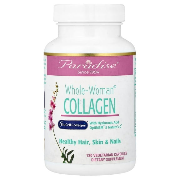 Paradise Herbs Whole-Woman Collagen, 120 Vegetarian Capsules