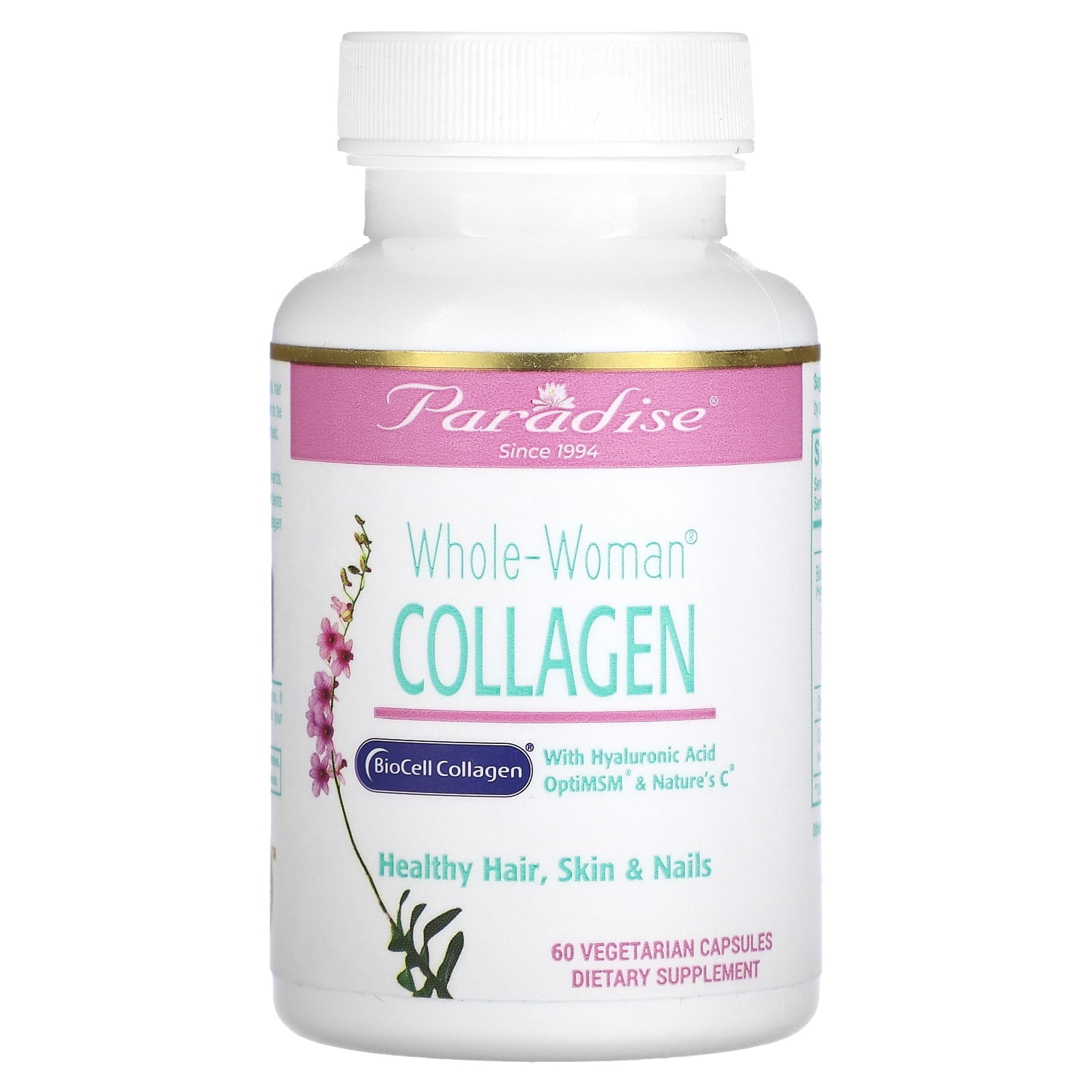 Paradise Herbs Whole-Woman Collagen, 60 Vegetarian Capsules