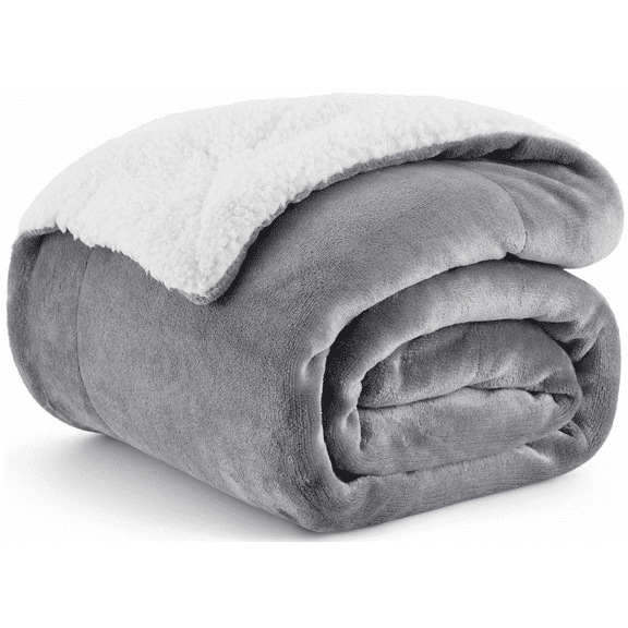 Paradise Home Fashion Sherpa Fleece Blanket for All Ages, Queen Size - Breathable, Thick and Warm, Soft Fuzzy Plush