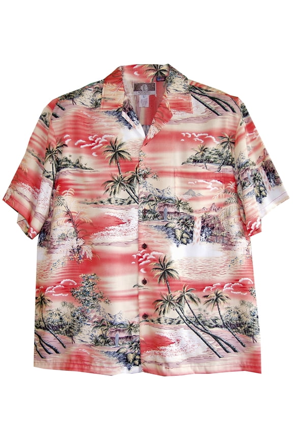 Paradise Island Surf Made in Hawaii Mens Hawaiian Shirt