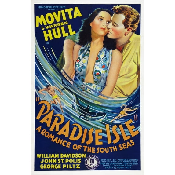 Paradise Isle Us Poster Art From Left: Movita Warren Hull 1937 Movie Poster Masterprint (24 x 36)