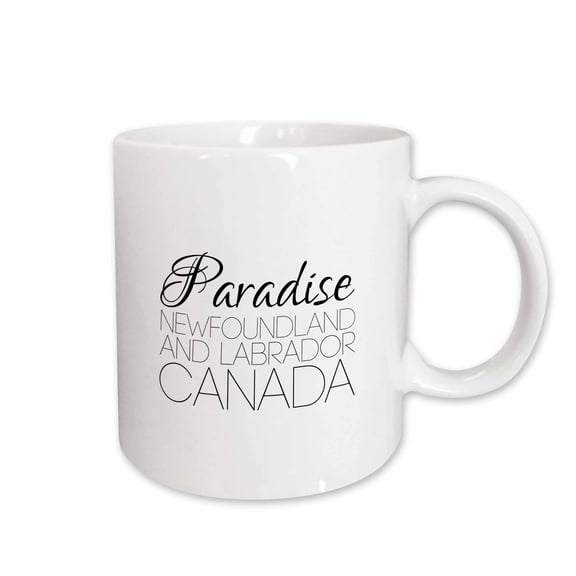 3drose, Paradise Newfoundland and Labrador, Canada. Patriotic Home Town Gift, 11oz Mug