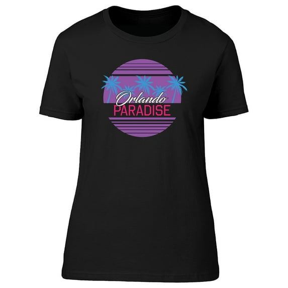Paradise Orlando Palm Tree Beach T-Shirt Men -Image by Shutterstock, Male Large