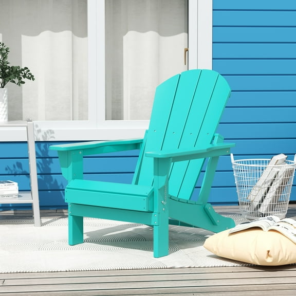 Paradise Outdoor Folding Poly Adirondack Chair