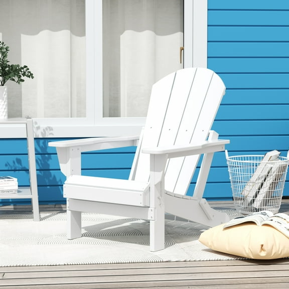 Paradise Outdoor Folding Poly Adirondack Chair