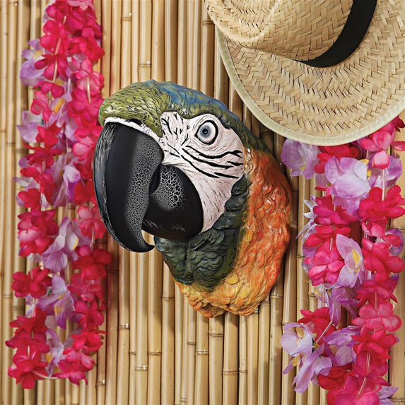 Paradise Parrot Head Wall Sculpture