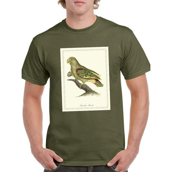 Paradise Parrot T-Shirt Men -Sydenham Edwards Designs, Male Large