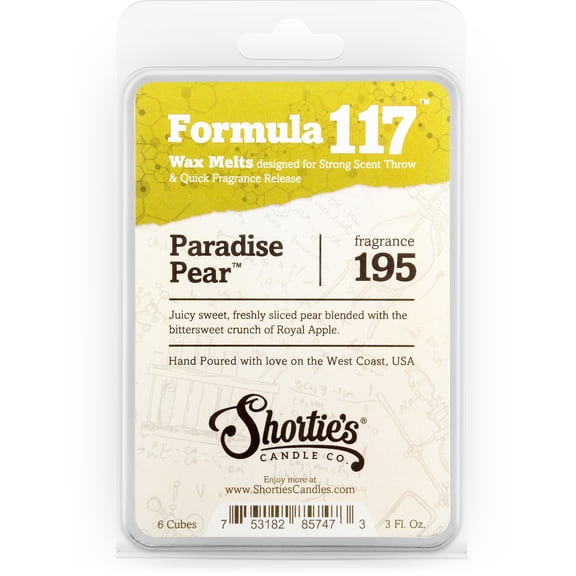 Paradise Pear Wax Melts - Highly Scented + Natural Oils - Shortie's Candle Company
