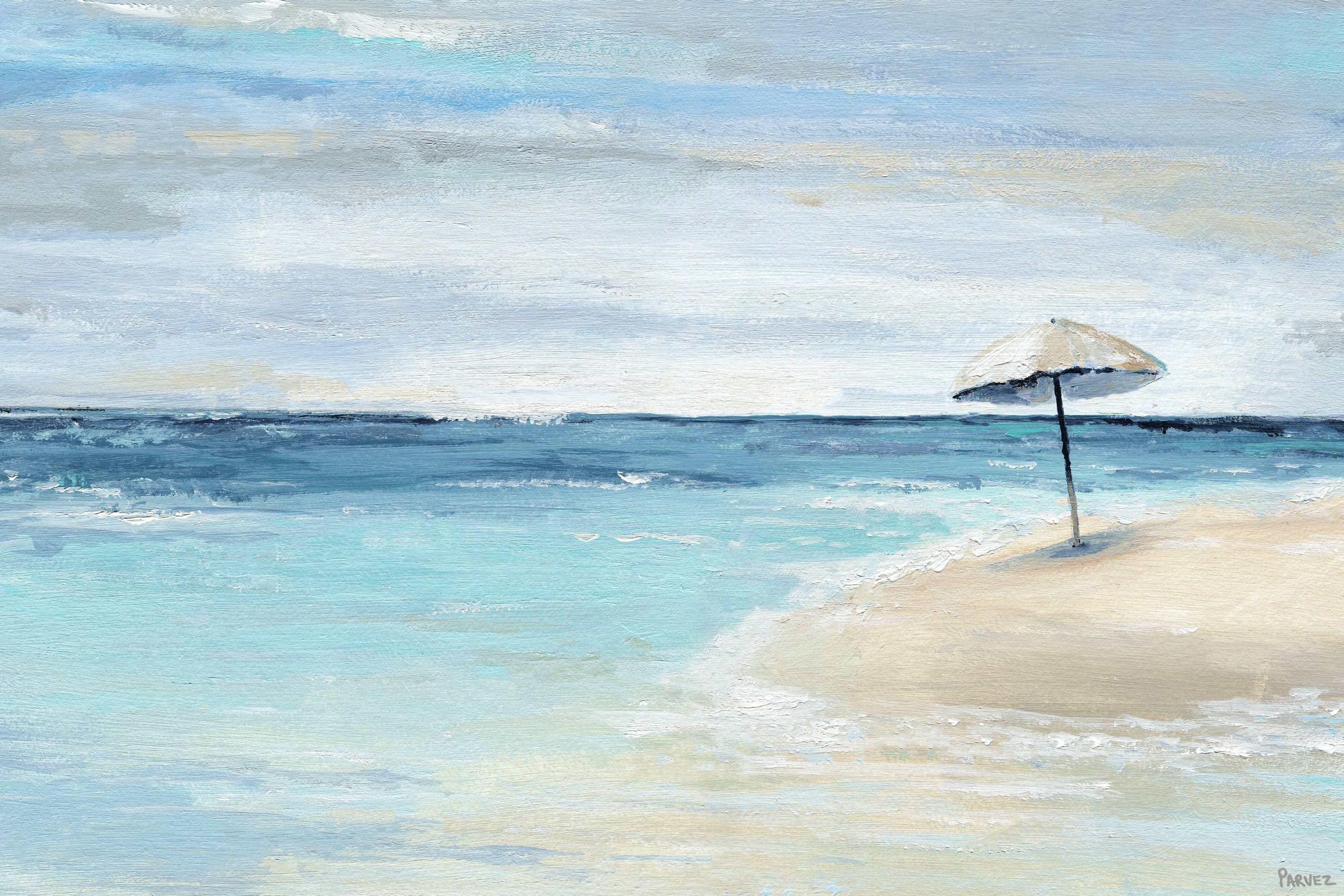 Paradise Shore Coastal Beach Scene Canvas Print, 16" x 24"