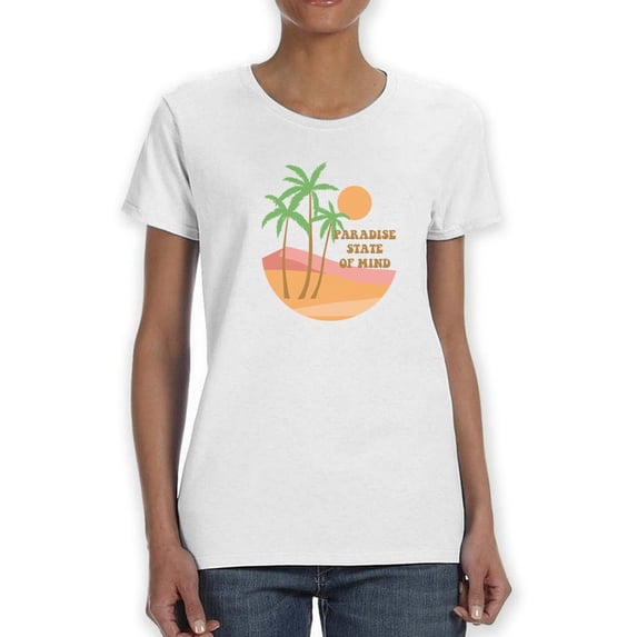 Paradise State Of Mind T-Shirt Women -Smartprints Designs, Female x-Large