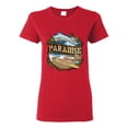 thumbnail image 1 of Paradise Surf Shack Marlin Pop Culture Womens Graphic T-Shirt, Red, Small, 1 of 3