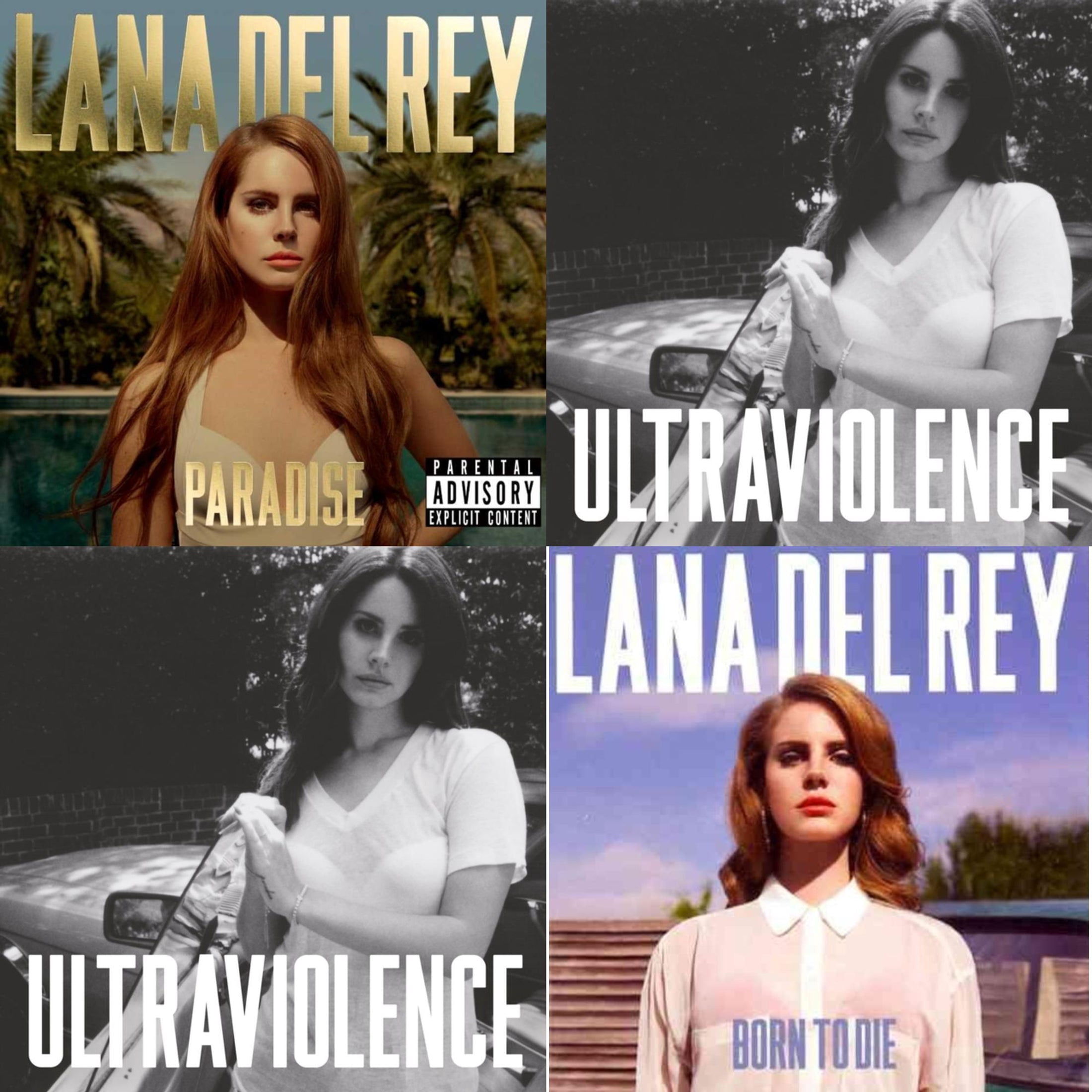Lana Del Rey Breakout Collection Vinyl Set - Born To Die, Paradise, Ultraviolence With Bonus Art Card