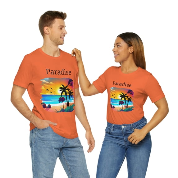 Paradise Unisex Jersey Short Sleeve Tee Beach Palms Ocean