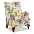 thumbnail image 1 of Paradise Upholstered Arm Chair Off White Floral, 1 of 11
