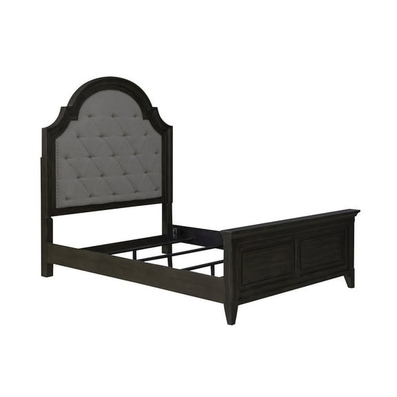 Paradise Valley Queen Uph Bed- Saddle Brown