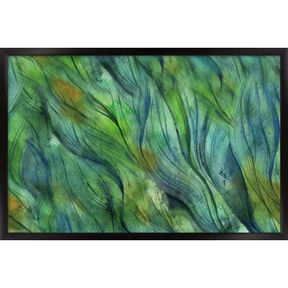 Paradise - Waves Wall Poster, 14.725" x 22.375", Framed