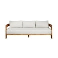 thumbnail image 1 of Paradiso Outdoor Solid Teak Wood Sofa - Gray Fabric, 1 of 3