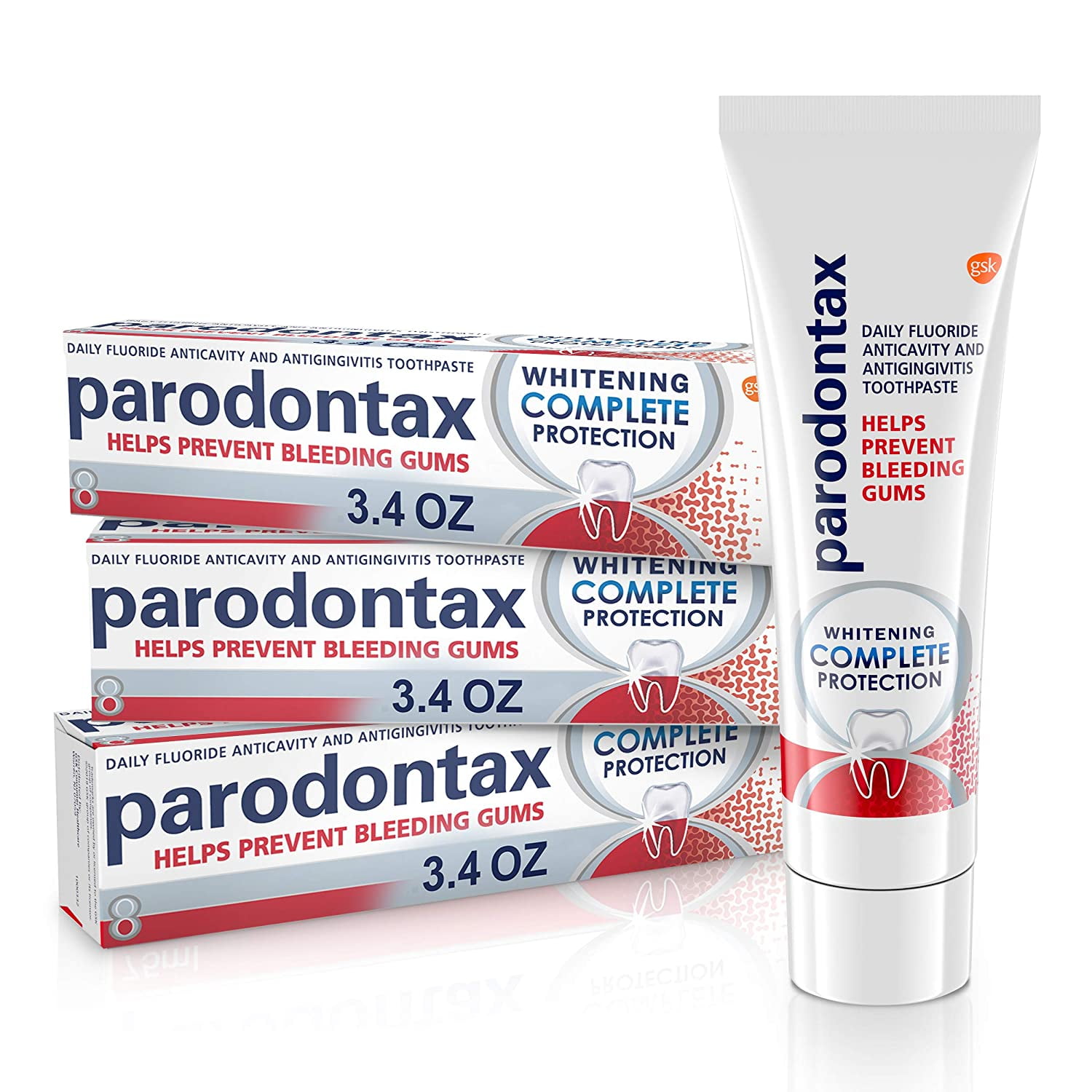 Paradontax Complete Protection Teeth Whitening Toothpaste for Bleeding ...