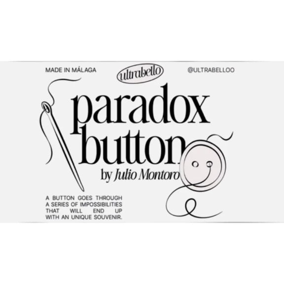 Paradox Button Gimmicks Magic Trick Visual Paradox Illusion Close Up Magic Mentalism Magician Magia Props Funny Street Magia