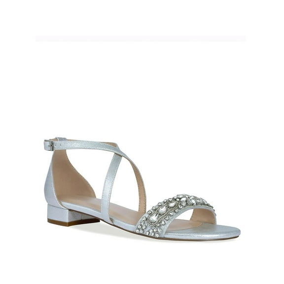 Paradox London Womens Elyse Open Toe Ankle Strap Heels