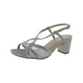 thumbnail image 1 of Paradox London Womens Ingrid Embellished Ankle Strap Heels, 1 of 3
