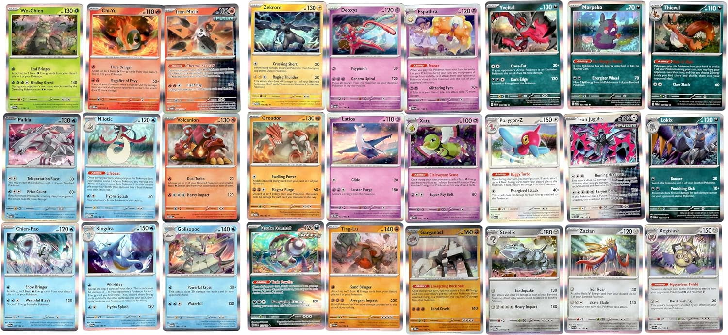 Paradox Rift - Complete Rare Set - 27 Card Lot - Holo Rare - Groudon ...