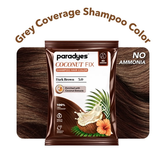 Paradyes Coconut Fix Shampoo Hair Color - Dark Brown 3.0 - Pack of 1