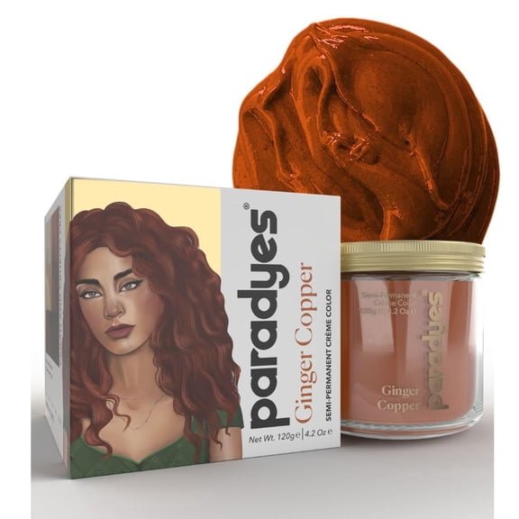 Paradyes Semi-permanent Ginger Copper DIY Conditioner Based Hair Colour