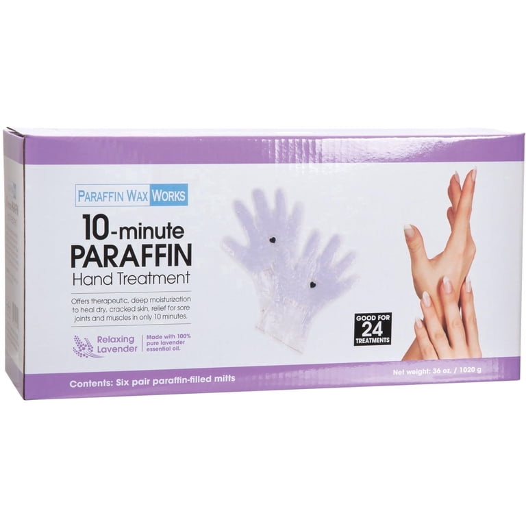 Paraffin Wax Works, Paraffin Hand Treatment, 6-Pairs, Lavender Purple