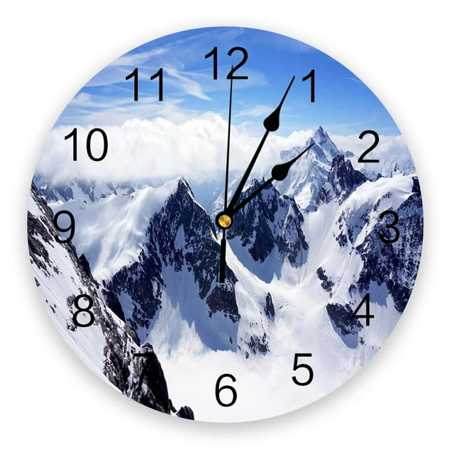 Paraglider Sunrise Valley Wall Clock Home r Bedroom Silent Clock ...