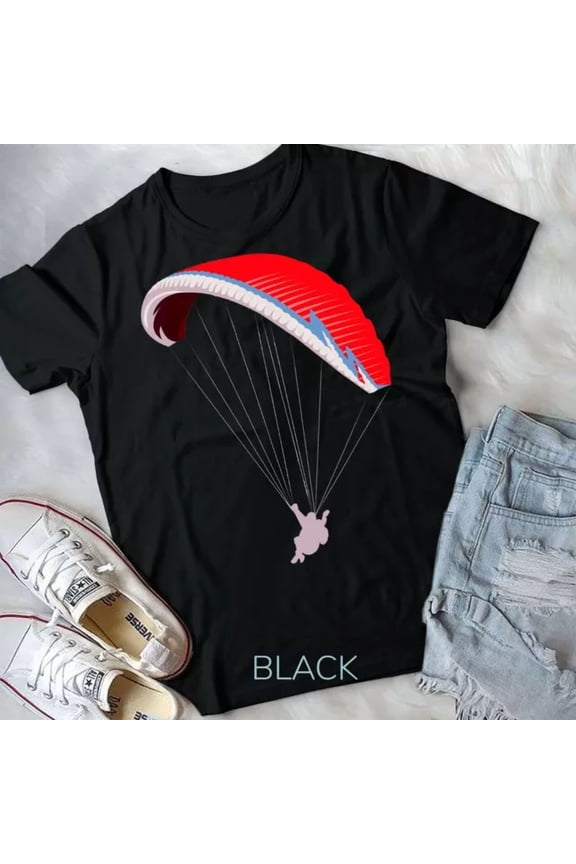 Paragliding Paraglider Paramotor Parachute Skydiving T-Shirt