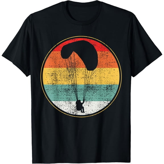 Paragliding Paraglider T-Shirt men and women can wear, black, white, gifts