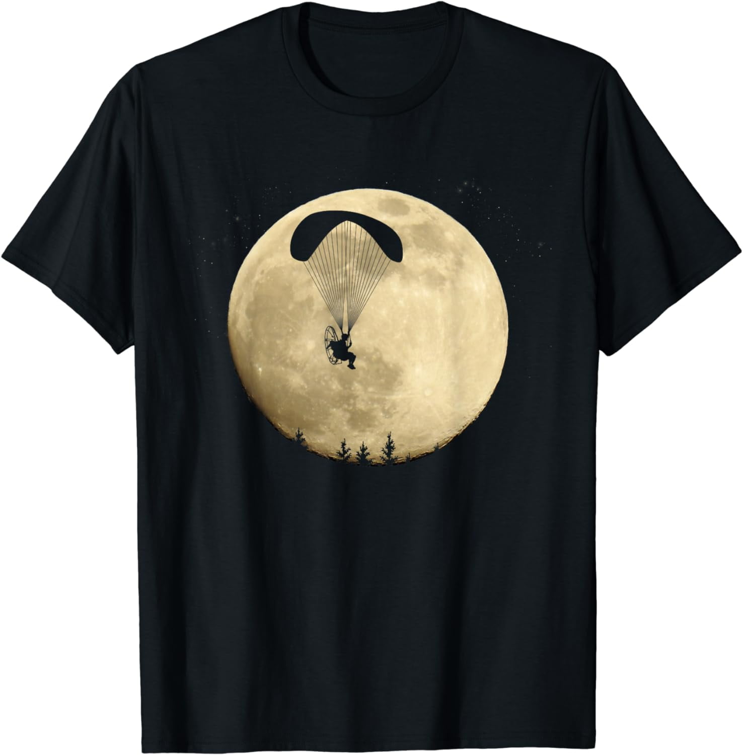 Paragliding Astronaut Moon T-Shirt Light Grey main image 0