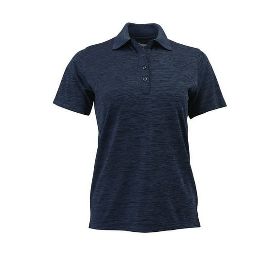 Paragon 131 Lady Dakota Performance Striated Heather Polo-DEEP BLUE HTHR-3XL