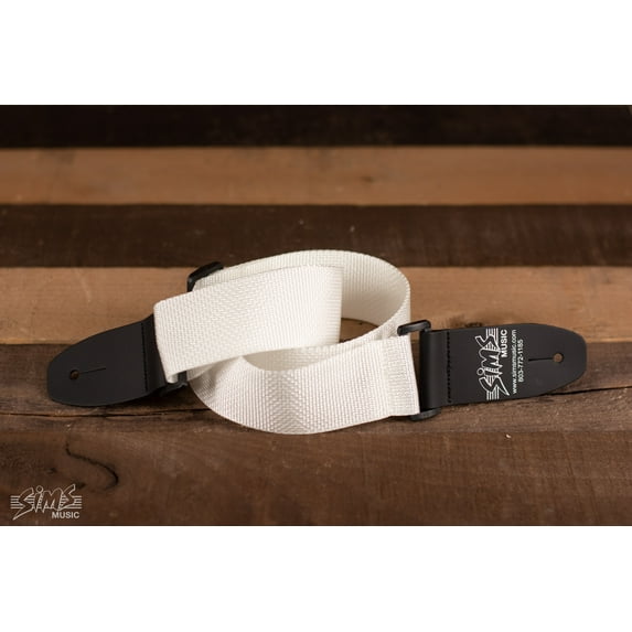 Paragon 2" Guitar Poly Strap - White
