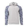 thumbnail image 1 of Paragon 306 Tahoe Performance Polyester Sublimated Sleeve Fleece Hoodie-ALUMINUM/NAVY-3XL, 1 of 3