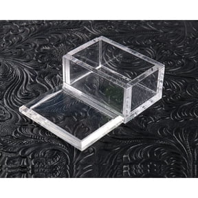 Paragon 3D Gimmick Magic Tricks Card To Clear Box Magia Magician Close Up Illusions Prop Mentalism Transparent Box