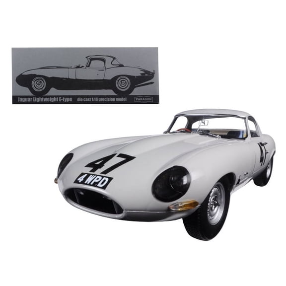 1963 Jaguar Lightweight E-Type #47 "Coombs 4 WPD" 1/18 Diecast Model Car by Paragon